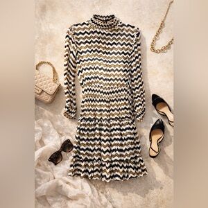 Anthropologie ~ Ruffle Chevron Mini by HD in Paris | 2
